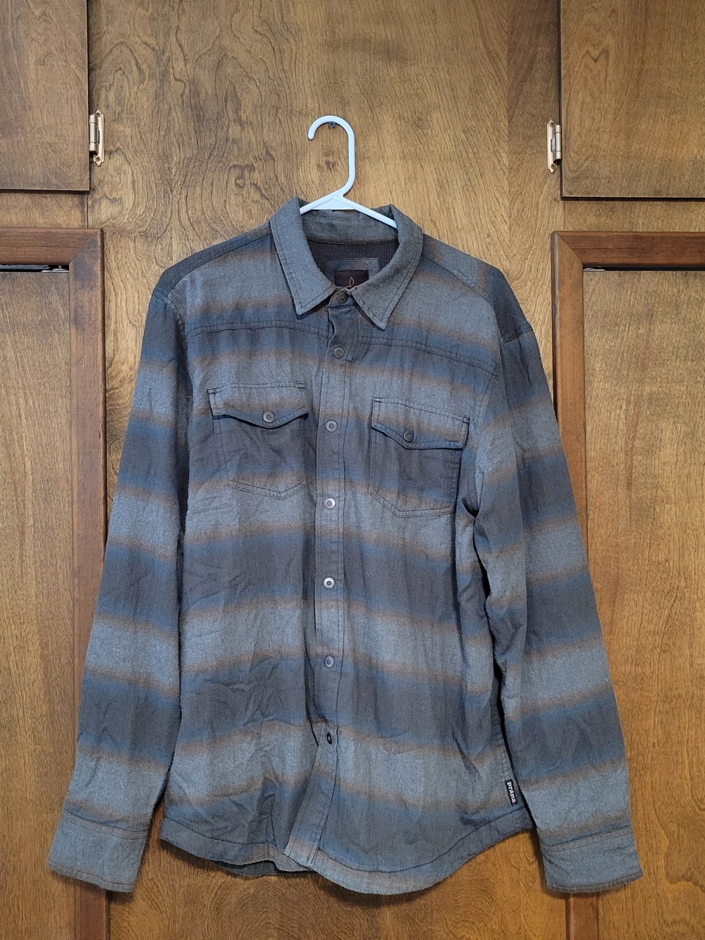 Prana Men's Striped Button-Up Shirt